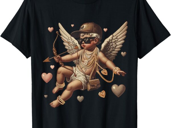 Cupid classic painting inspired valentines day swag for men t-shirt