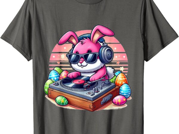Cute dj easter bunny t-shirt