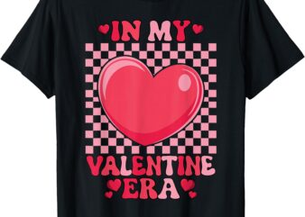 Cute Retro Heart Valentine’s Day Girls T-Shirt