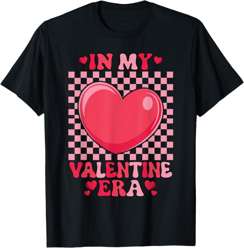 Cute Retro Heart Valentine’s Day Girls T-Shirt