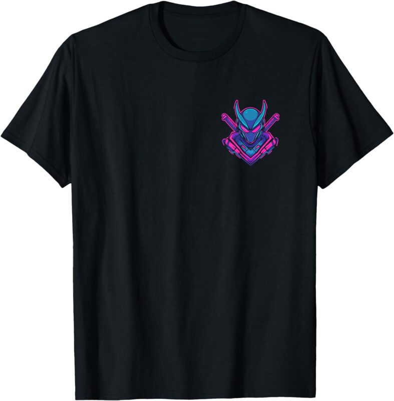 Cyberpunk Mech Samurai – Japanese Anime Retro Gaming T-Shirt