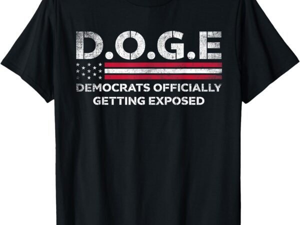 D.o.g.e democrats officially getting exposed funny doge t-shirt
