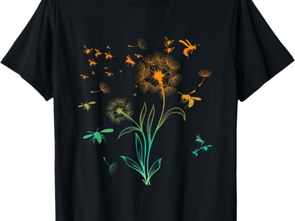 Dandelion bee shirt bee shirts cute t shirts beekeeper t-shirt