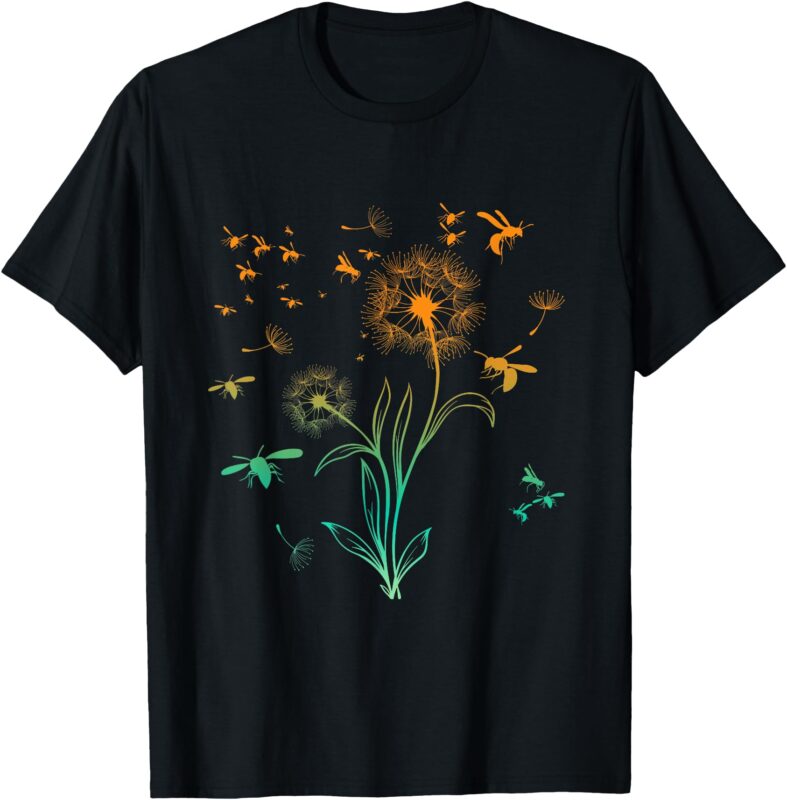 Dandelion Bee Shirt Bee Shirts Cute T Shirts Beekeeper T-Shirt