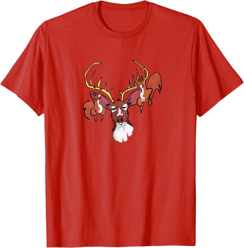 Deer babysits squirrels … T-Shirt