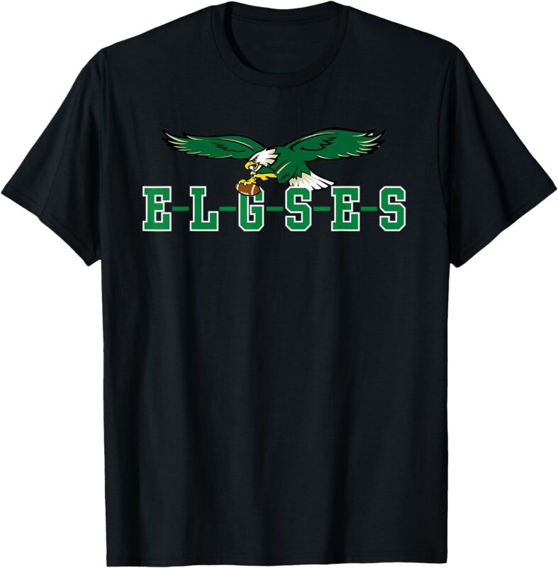 E-L-G-S-E-S Elgses Funny Meme Misspelled Eagles T-Shirt