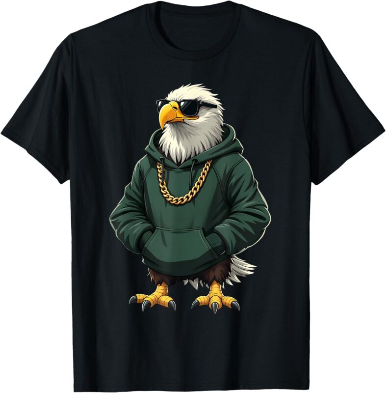Eagle Vintage Cool Bird In Sunglasses For Men Women Kids T-Shirt