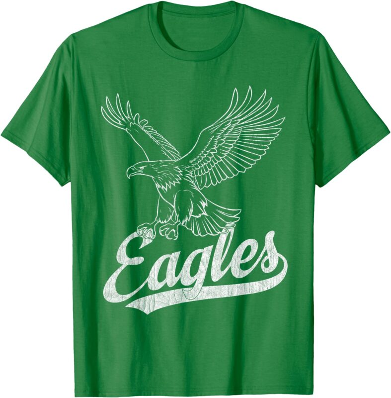 Eagles Fly Vintage Eagles Flying Bird Inspirational T-Shirt