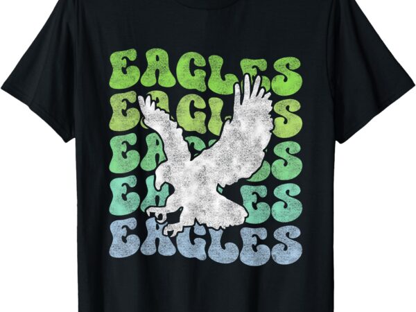 Eagles fly vintage eagles flying bird lover inspirational t-shirt
