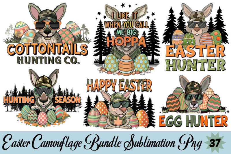 Easter Camouflage Bundle Sublimation T-shirt Easter Camouflage Bundle Sublimation Png