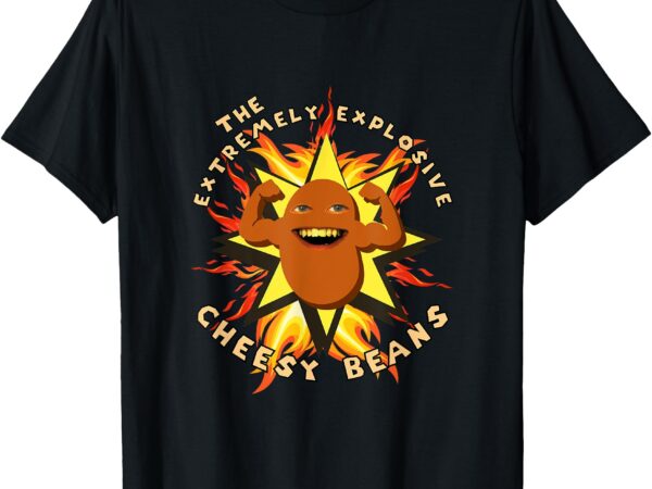 Extremely explosive cheesy beans star t-shirt
