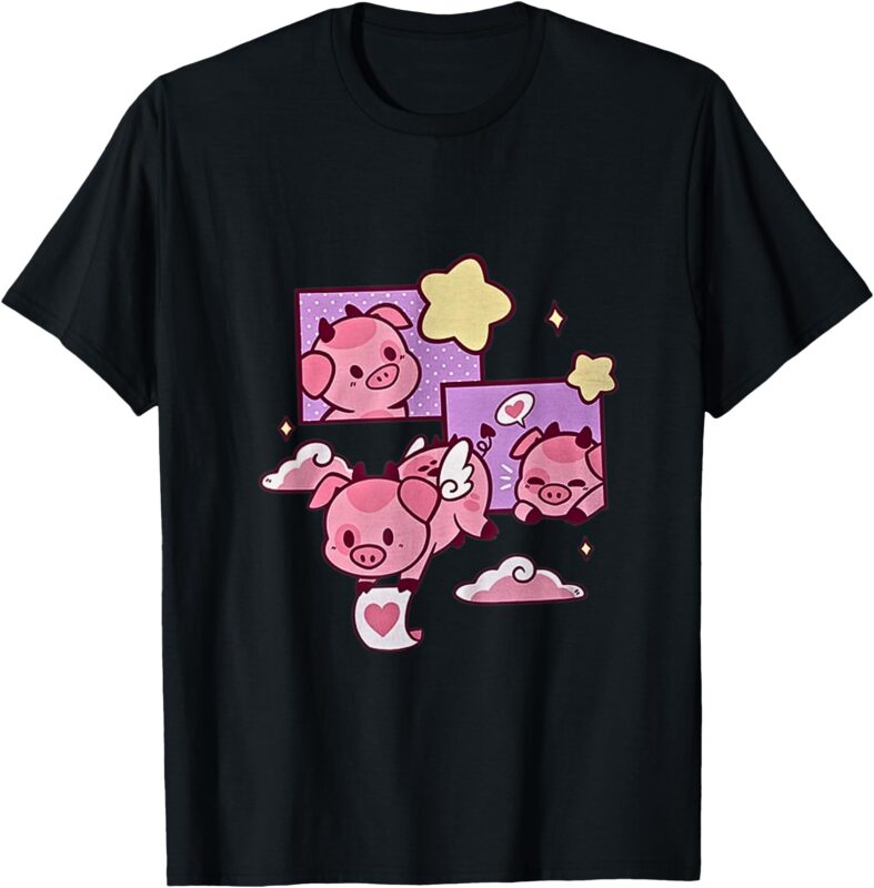 Fat Nugget Hotel Cute Pig Haz lucifer cute pig cupid T-Shirt