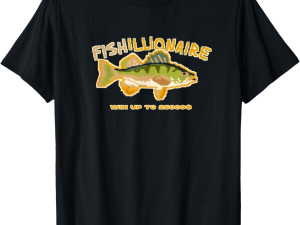 Fishillionaire webfishing merch game scratch off _ green t-shirt