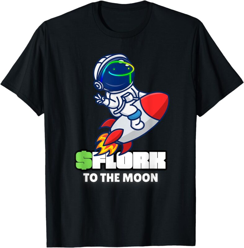 Flork token, to the moon, crypto, Flork Army, memecoin T-Shirt