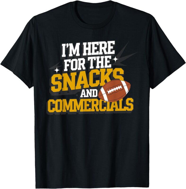 Football Snacks & Commericals Kickoff _ Mens & Womens Gift T-Shirt