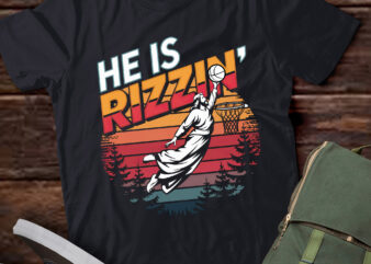 Funny He Is Rizzin’ Jesus Playing Basketball Christian pa75