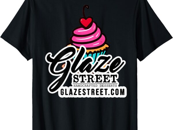 Glaze street cupcake logo t-shirt Glaze street cupcake logo t-shirt