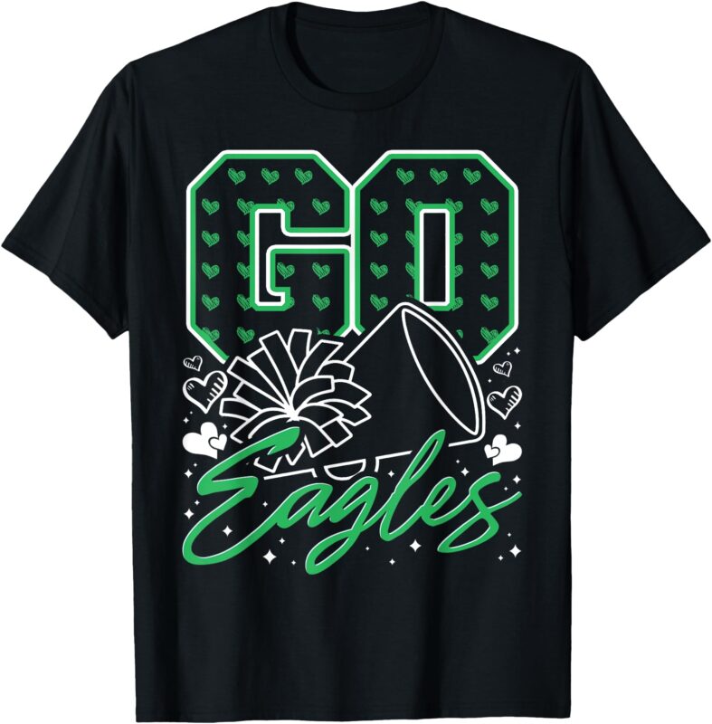 Go Cheer Eagles Design Gift For Men Women Girls Boys Kids T-Shirt