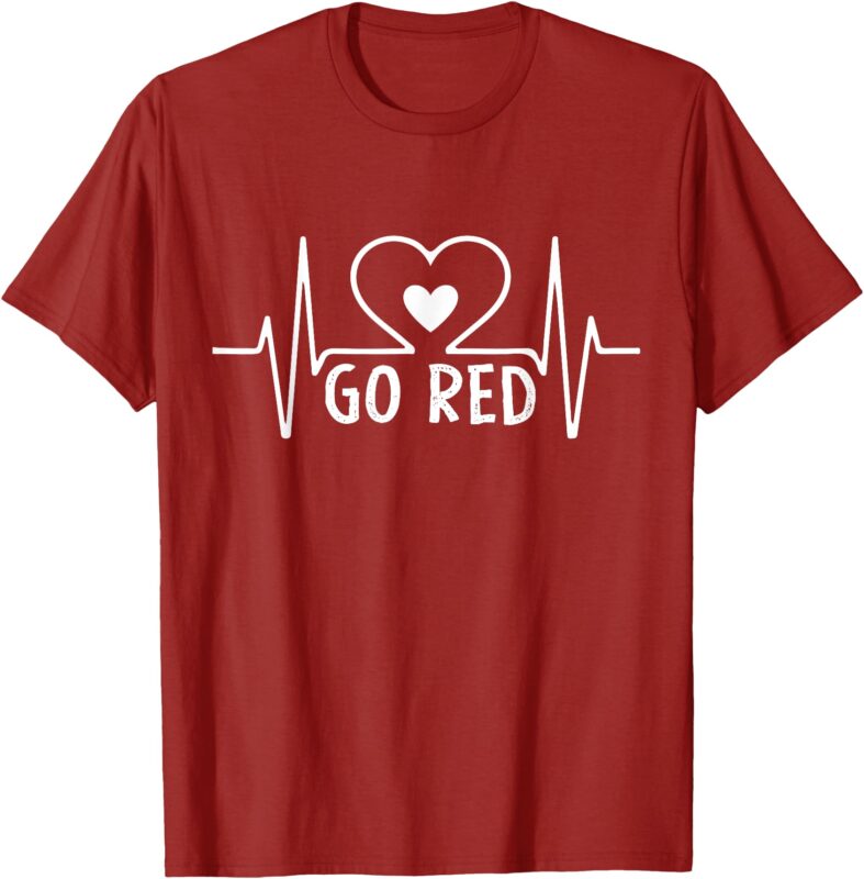 Go Red For Women American Heart Disease Month Awareness Cute T-Shirt