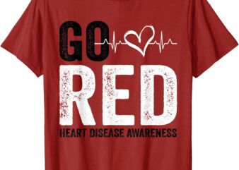 Go Red For Women American Heart Disease Month Awareness T-Shirt