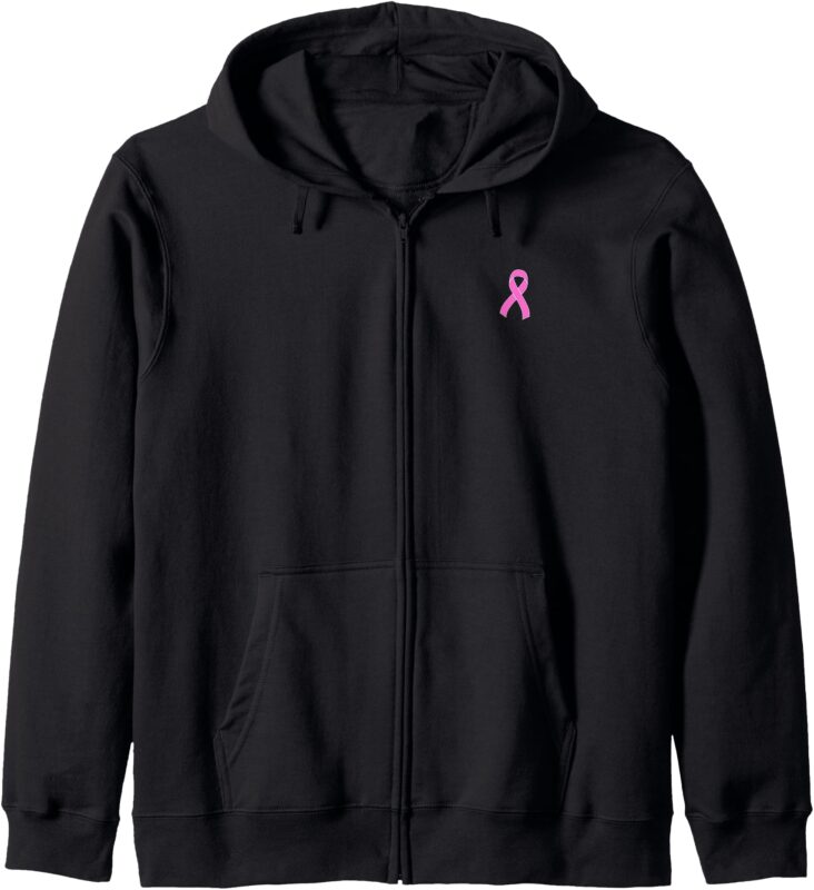 God Can Breast Cancer Ribbon Ephesians 3 20 Zip Hoodie
