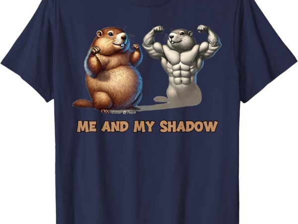 Groundhog day – me and my shadow design t-shirt