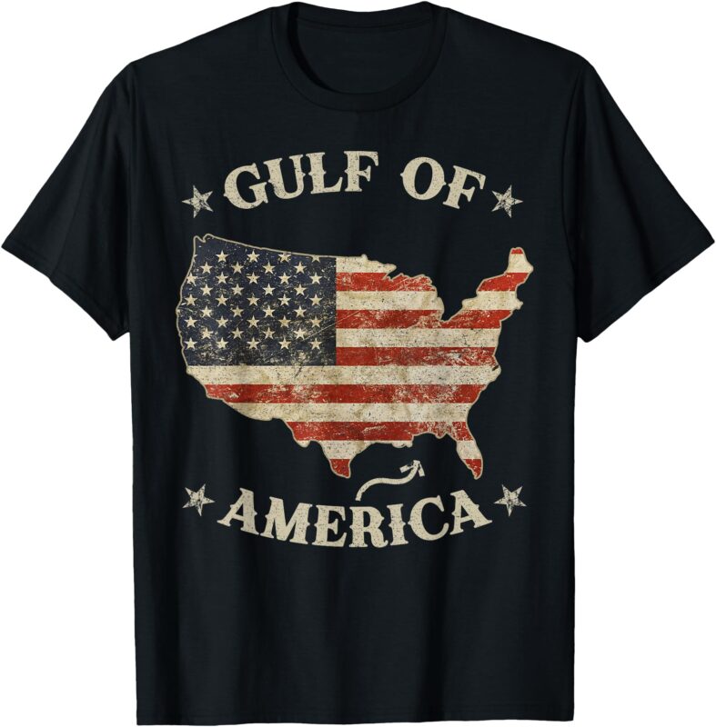 Gulf Of Usa America Trump Greeting from the Patriotic Gulf T-Shirt