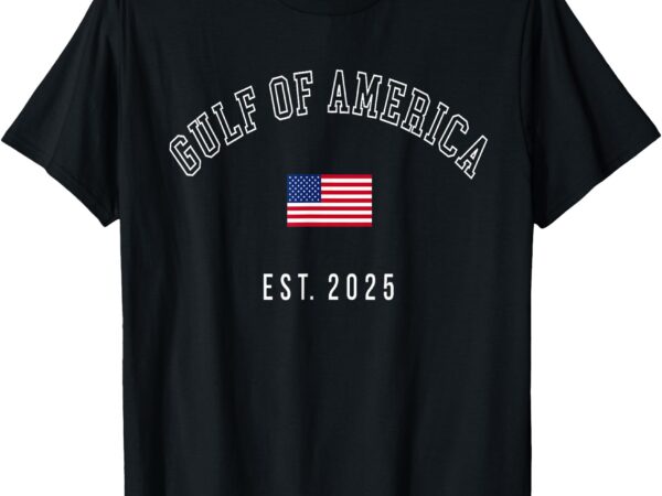 Gulf retro of america est 2025 usa american flag men women t-shirt