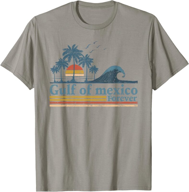Gulf of Mexico Forever Retro Vintage Beach T-Shirt