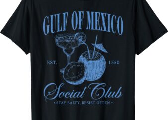 Gulf of Mexico Vintage Gulf of Mexico Social Club Est 1550 T-Shirt