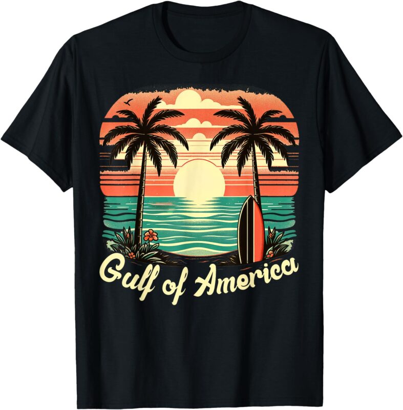 Gulf of USA America Vintage Beach America’s Gulf Mexico T-Shirt
