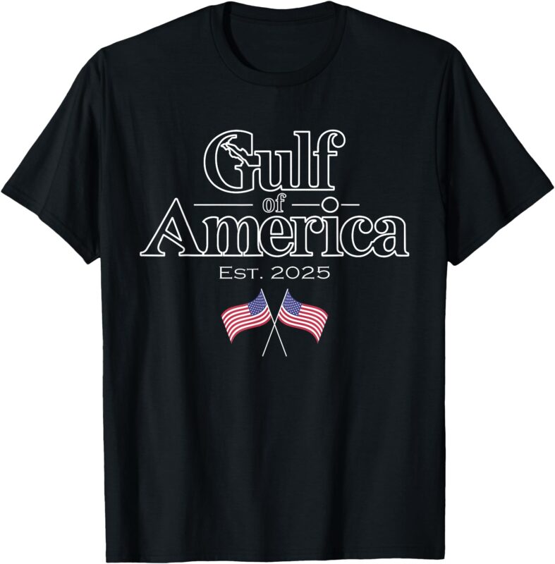 Gulf of United States of America Est 2025 USA American Flag T-Shirt