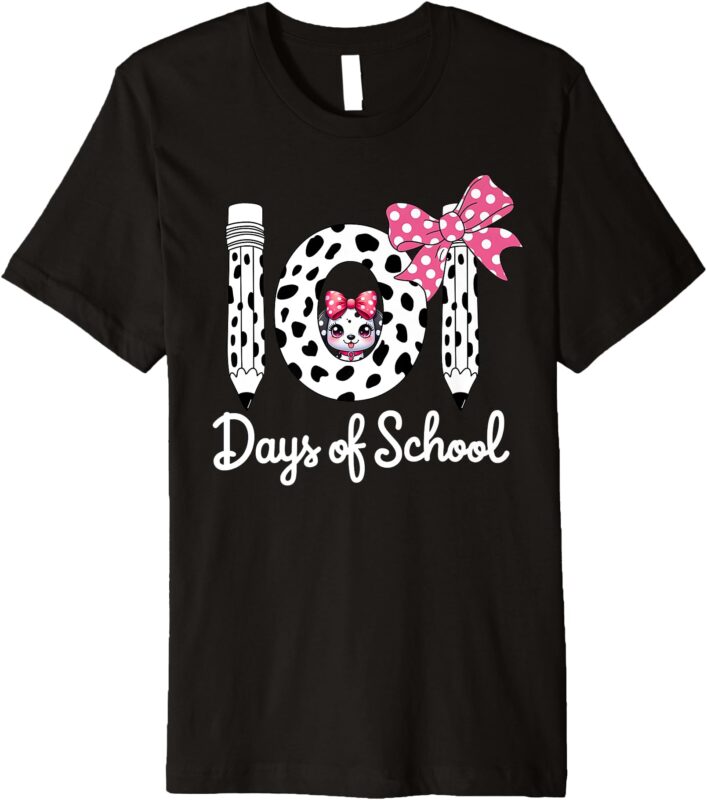 Happy 101 Days Of School Funny Student Teacher Kids Premium T-Shirt