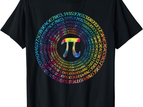 Happy pi day funny pi day spiral pi math tie dye 3.14 t-shirt