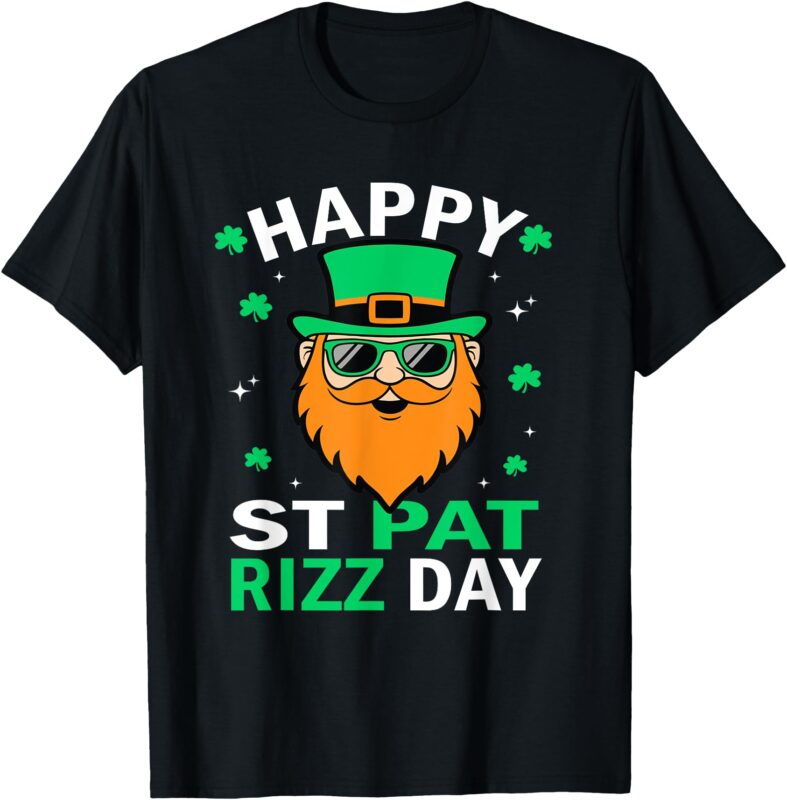 Happy St Pat Rizz Day Saint St Patricks Day Leprechaun Rizz T-Shirt