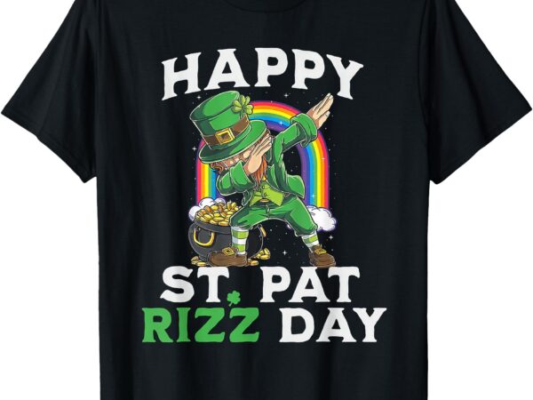 Happy st patrick’s day irish skibidi st. pat rizz boy kids t-shirt