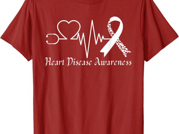 Heart disease awareness go red in february health red heart t-shirt