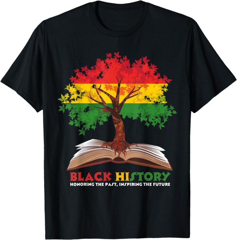 Honoring Past Inspiring Future Men Women Black History Month T-Shirt