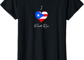 I Love Puerto Rico Heart Pride Travel Souvenir Shirt T-Shirt