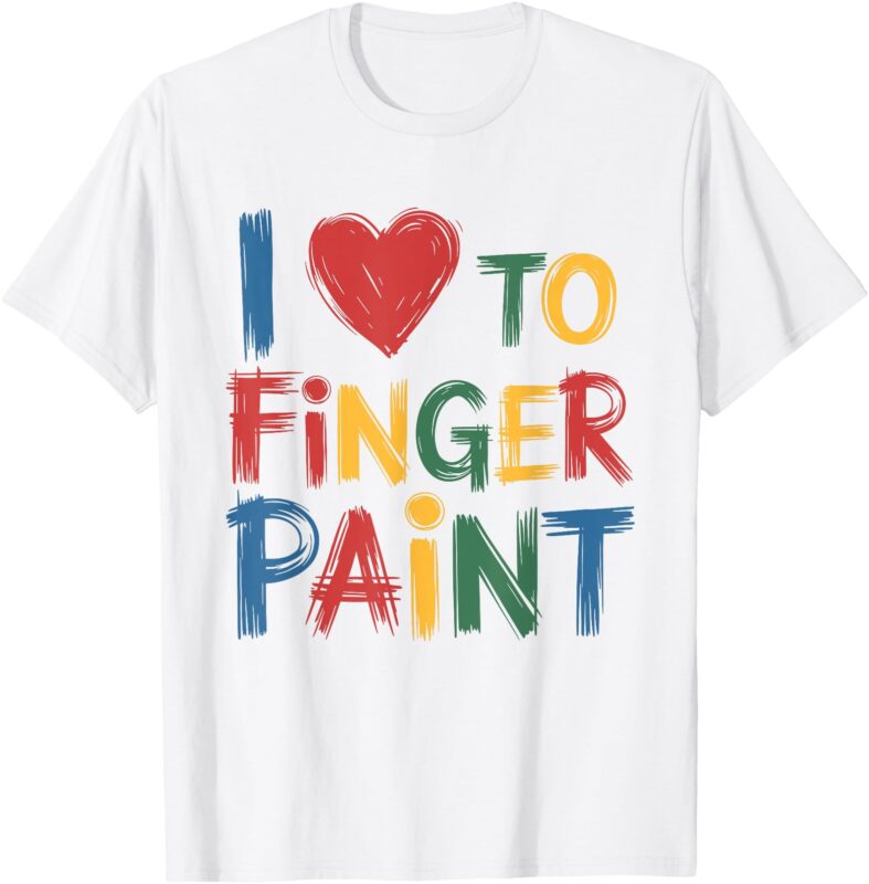 I Love To Finger Paint I’m Paint Funny Couple Valentine Men T-Shirt
