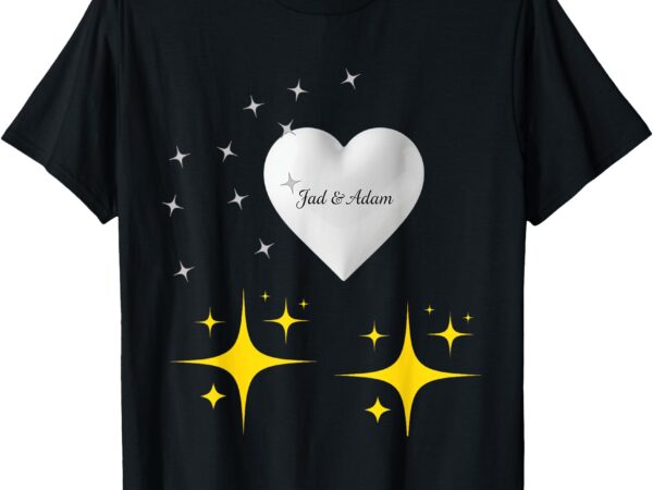 It represents the friendship or love between _jad and adam_. t-shirt