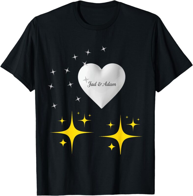 It represents the friendship or love between _Jad and Adam_. T-Shirt