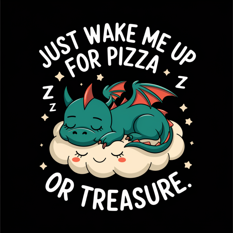 Just wake me up for pizza or treasure