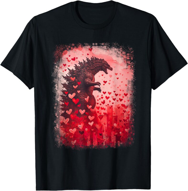 Kaiju Valentine Tee Japan Monster Movie Valentine Japanese T-Shirt