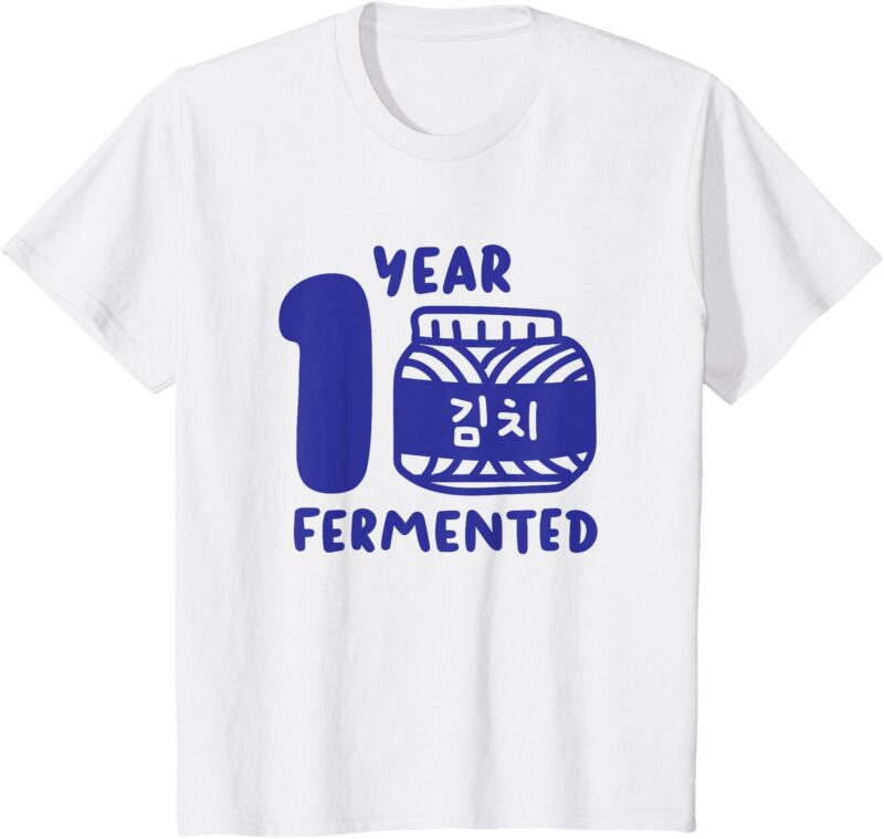 Kids Korean 1-year Fermented Kimchi Birthday T-Shirt