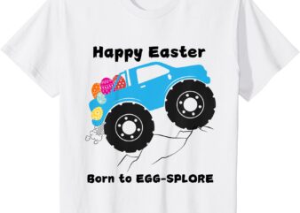 Kids Truck Load of Colorful Eggs on Cute Easter Kids _ Toddler T-Shirt