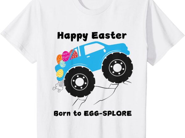 Kids truck load of colorful eggs on cute easter kids _ toddler t-shirt