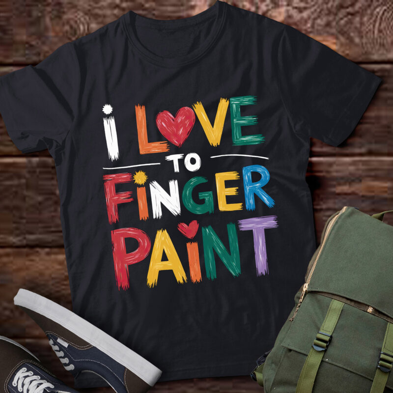 LB19 I Heart Love To Finger Paint I’m Paint Valentine