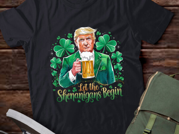 Lb23 let the shenanigans begin funny trump st patrick’s day t shirt vector graphic
