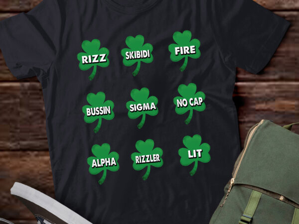 Lb27 skibidi patrick’s day rizz, no cap t shirt vector graphic